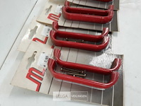 4 x meubelgreep pvc rood 96 mm 2 stuks - afbeelding 3 van  3