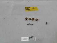 4 x meubeltop messing 10 mm - afbeelding 2 van  3
