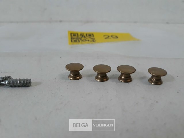 4 x meubeltop messing 10 mm - afbeelding 3 van  3