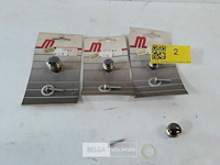 4 x meubeltop messing 3 x 20 mm + 1 x 25 mm - afbeelding 2 van  3