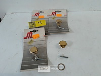 4 x meubeltop messing 30 mm