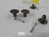 4 x meubeltop zamak verbronsd 25 mm - afbeelding 3 van  3