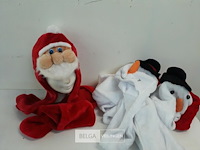 4 x muts-sjaal-wanten 3 in 1 2 assorti - afbeelding 1 van  3