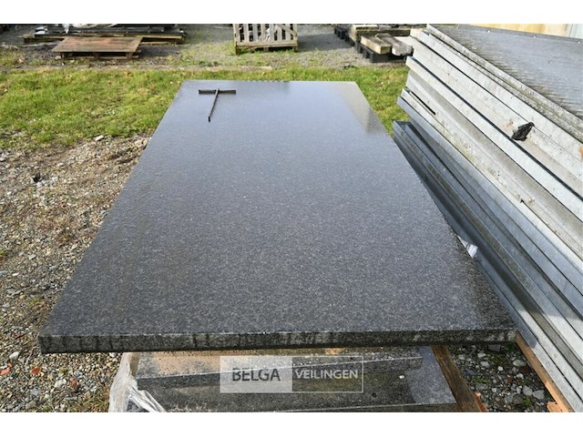 4 x natuurstenen grafzerk - afbeelding 3 van  5