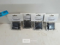 4 x niko inbouw schakelaar 2polig antraciet - afbeelding 1 van  3