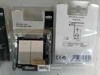 4 x niko inbouw schakelaar voor rolluik cream - afbeelding 3 van  3