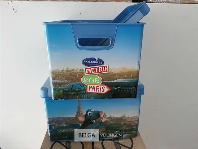 4 x opbergbox 38x28x23 cm curver ratatouille met deksel - afbeelding 3 van  3