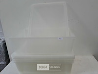 4 x opbergbox 55x39x16 cm met deksel - afbeelding 3 van  3