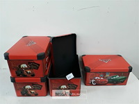 4 x opbergdoos cars curver 29x20x13 cm - afbeelding 1 van  3