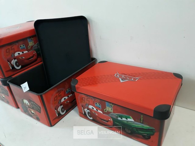 4 x opbergdoos cars curver 29x20x13 cm - afbeelding 3 van  3