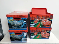 4 x opbergdoos cars curver 38x28x23 cm - afbeelding 1 van  3