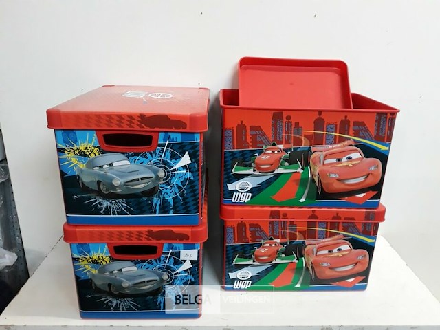 4 x opbergdoos cars curver 38x28x23 cm - afbeelding 2 van  3