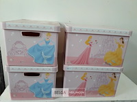 4 x opbergdoos princess curver 38x28x23 cm - afbeelding 1 van  3