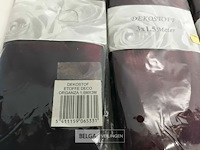 4 x organza decostof bordeaux/paars 150x300 cm - afbeelding 3 van  3