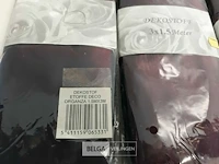 4 x organza decostof bordeaux/paars 150x300 cm - afbeelding 3 van  3