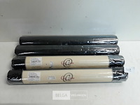 4 x organza op rol zwart 0,4x10m - afbeelding 1 van  3