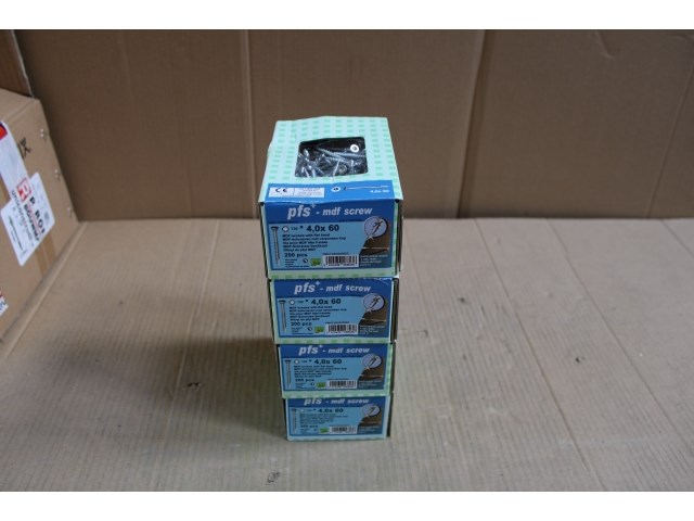 4 x pgbfast mdf-schroef pfs+ vk 60° ø4x60 zn/200 - afbeelding 1 van  3