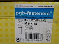 4 x pgbfast zeskanttapbout 8.8 din 933 m 8x45 zn/200 - afbeelding 2 van  3