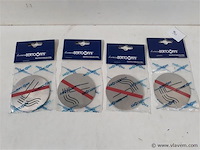 4 x pictogram verboden roken inox - afbeelding 1 van  2