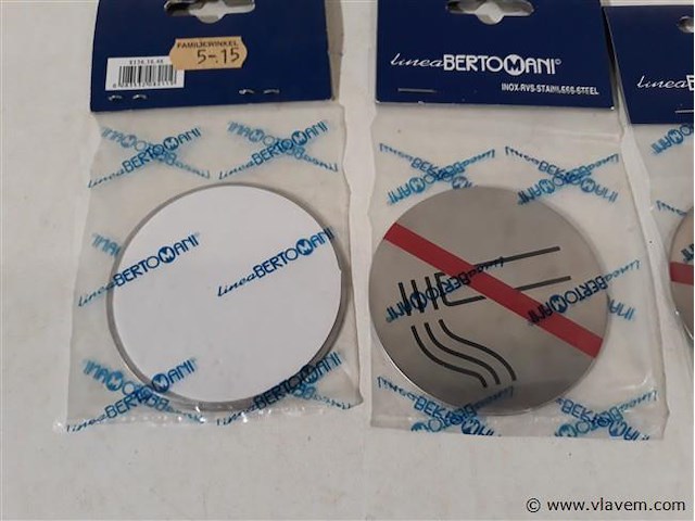 4 x pictogram verboden roken inox - afbeelding 2 van  2