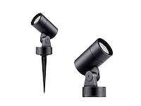 4 x prikspot gu10 fitting zwart draaibaar waterdicht - afbeelding 6 van  7