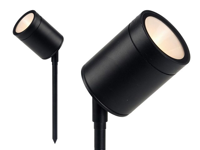 4 x prikspot tuinlamp gu10 fitting zand zwart draaibaar waterdicht - afbeelding 1 van  8