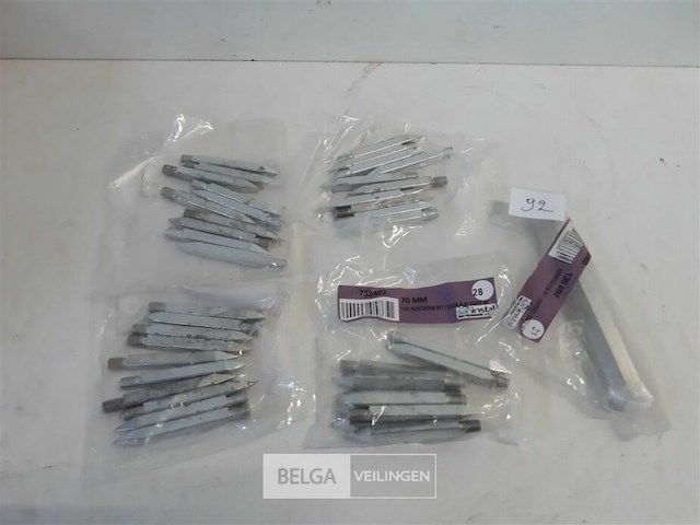 4 x puntdook 70mm 10 stuks + drijverdook - afbeelding 1 van  3
