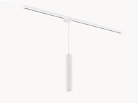 4 x railspot gu10 decoratief hanglamp cilinder 24cm zand wit - afbeelding 1 van  6