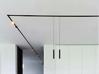 4 x railspot gu10 decoratief hanglamp cilinder 24cm zand zwart - afbeelding 4 van  8