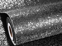 4 x rewallpaper 60cmx5m zwart behang - afbeelding 1 van  3