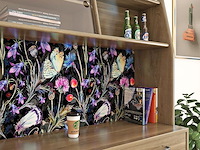 4 x rewallpaper zelfklevend behang met bloemen - afbeelding 4 van  6