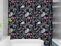 4 x rewallpaper zelfklevend behang met bloemen - afbeelding 5 van  6