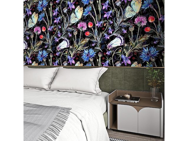 4 x rewallpaper zelfklevend behang met bloemen - afbeelding 6 van  6