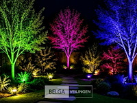 4 x rgb led floodlight 100w - zwart – ip65 – remix-100 - afbeelding 4 van  6