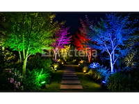4 x rgb led floodlight 20w - zwart – ip65 – remix-20 - afbeelding 3 van  5
