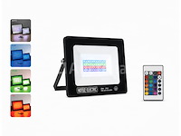 4 x rgb led floodlight 20w - zwart – ip65 – remix-20 - afbeelding 4 van  5