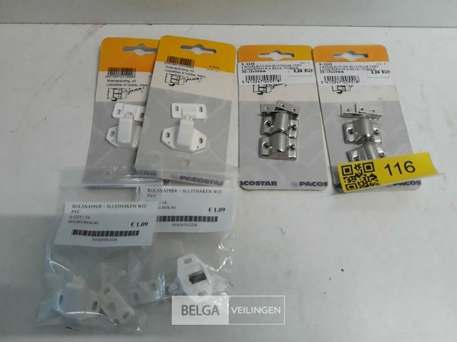 4 x rolsnapper pvc + 2 x kogelsluiting 2 stuks - afbeelding 2 van  3