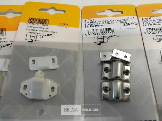 4 x rolsnapper pvc + 2 x kogelsluiting 2 stuks - afbeelding 3 van  3