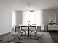 4 x rond gu10 opbouwspot armatuur triple cilinder zand wit en zwart draaibaar - afbeelding 1 van  8