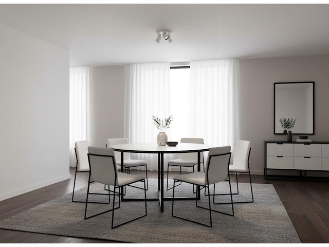 4 x rond gu10 opbouwspot armatuur triple cilinder zand wit en zwart draaibaar - afbeelding 1 van  8