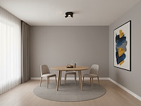 4 x rond gu10 opbouwspot armatuur triple cilinder zand zwart draaibaar - afbeelding 1 van  8