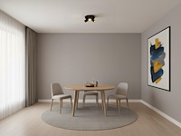 4 x rond gu10 opbouwspot armatuur triple cilinder zand zwart en goud draaibaar - afbeelding 4 van  8
