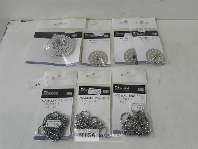 4 x rooster voor afloop + 3 x ketting voor stop - afbeelding 2 van  3