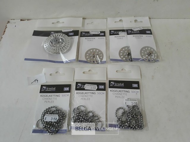 4 x rooster voor afloop + 3 x ketting voor stop - afbeelding 2 van  3