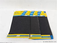 4 x schuurpapier op doek mix korrels 3 vellen - afbeelding 1 van  2