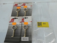 4 x siersleutel alu vermessingd 65 mm - afbeelding 1 van  3