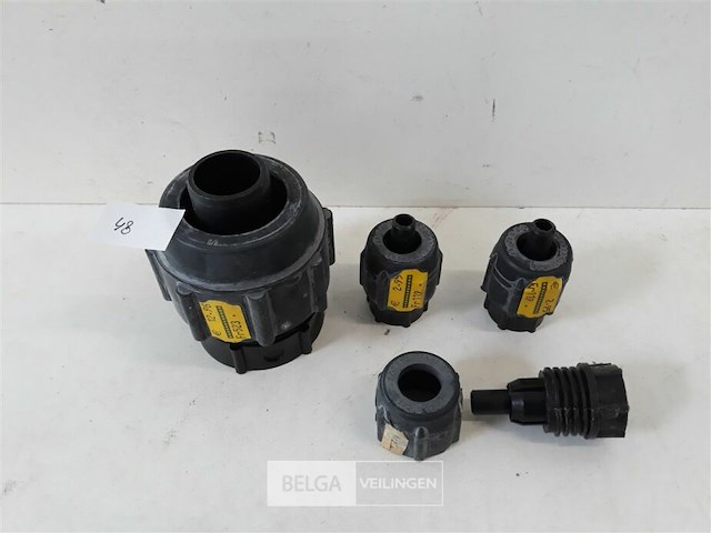 4 x slangkoppeling pvc - afbeelding 2 van  3