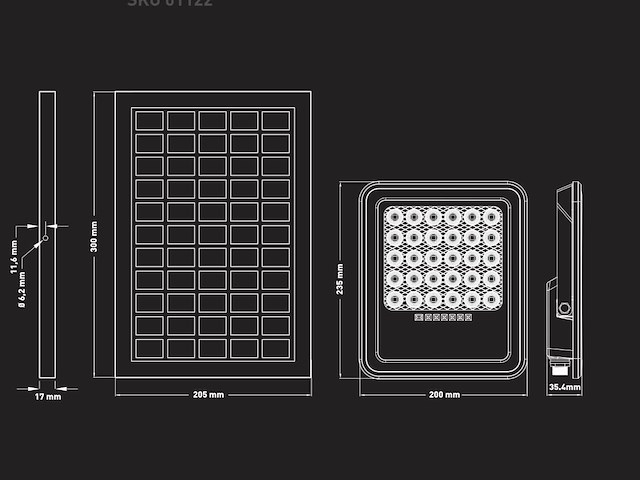 4 x solar 1000 lumen led breedstraaler met afstandsbediening - afbeelding 8 van  9