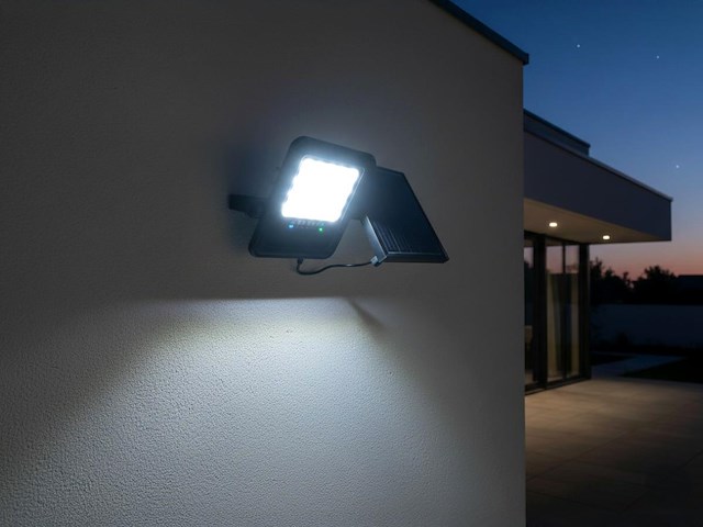 4 x solar 1000 lumen led breedstraaler met afstandsbediening - afbeelding 1 van  9