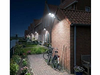 4 x solar xps straat lantaarn, zwart, ip65 + pir + afstandsbediening - afbeelding 4 van  8
